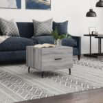 Sofabord 50x50x40 cm konstrueret træ grå sonoma-eg - Kategori: 4 Sofabord 50x50x40 cm konstrueret træ grå sonoma-eg