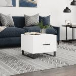 Sofabord 50x50x40 cm konstrueret træ hvid - Kategori: 4 Sofabord 50x50x40 cm konstrueret træ hvid