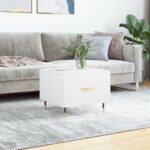Sofabord 50x50x40 cm konstrueret træ hvid - Kategori: 4 Sofabord 50x50x40 cm konstrueret træ hvid