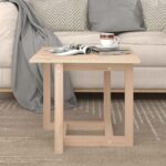 Sofabord 50x50x45 cm massivt fyrretræ