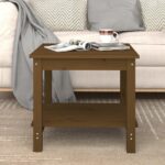 Sofabord 50x50x45 cm massivt fyrretræ gyldenbrun - Kategori: 4 Sofabord 50x50x45 cm massivt fyrretræ gyldenbrun