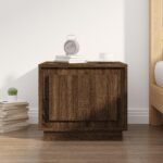Sofabord 51x50x44 cm konstrueret træ brun egetræsfarve - Kategori: 4 Sofabord 51x50x44 cm konstrueret træ brun egetræsfarve