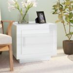 Sofabord 51x50x45 cm konstrueret træ hvid højglans - Kategori: 4 Sofabord 51x50x45 cm konstrueret træ hvid højglans