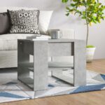Sofabord 55,5x55x45 cm konstrueret træ betongrå - Kategori: 4 Sofabord 55,5x55x45 cm konstrueret træ betongrå