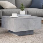 Sofabord 55x55x31 cm konstrueret træ betongrå - Kategori: 4 Sofabord 55x55x31 cm konstrueret træ betongrå