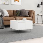 Sofabord 55x55x36,5 cm konstrueret træ hvid - Kategori: 4 Sofabord 55x55x36,5 cm konstrueret træ hvid