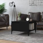 Sofabord 55x55x36,5 cm konstrueret træ sort - Kategori: 4 Sofabord 55x55x36,5 cm konstrueret træ sort
