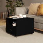 Sofabord 55x55x40 cm konstrueret træ sort - Kategori: 4 Sofabord 55x55x40 cm konstrueret træ sort
