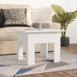 Sofabord 55x55x42 cm konstrueret træ hvid - Kategori: 4 Sofabord 55x55x42 cm konstrueret træ hvid