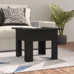 Sofabord 55x55x42 cm konstrueret træ sort - Kategori: 4 Sofabord 55x55x42 cm konstrueret træ sort