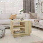 Sofabord 55x55x43 cm spånplade sonoma-eg - Kategori: 4 Sofabord 55x55x43 cm spånplade sonoma-eg