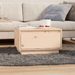 Sofabord 55x56x32 cm massivt fyrretræ - Kategori: 4 Sofabord 55x56x32 cm massivt fyrretræ