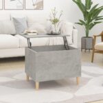 Sofabord 60×44,5×45 cm konstrueret træ betongrå - Kategori: 4 Sofabord 60x44,5x45 cm konstrueret træ betongrå