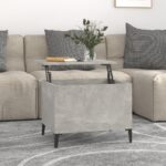Sofabord 60×44,5×45 cm konstrueret træ betongrå - Kategori: 4 Sofabord 60x44,5x45 cm konstrueret træ betongrå