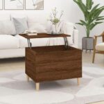 Sofabord 60×44,5×45 cm konstrueret træ brun egetræsfarve - Kategori: 4 Sofabord 60x44,5x45 cm konstrueret træ brun egetræsfarve