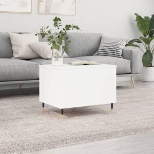 Sofabord 60x44,5x45 cm konstrueret træ hvid