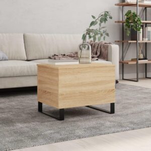 Sofabord 60x44,5x45 cm konstrueret træ sonoma-eg