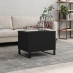 Sofabord 60×44,5×45 cm konstrueret træ sort - Kategori: 4 Sofabord 60x44,5x45 cm konstrueret træ sort