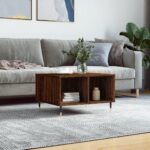 Sofabord 60x50x36,5 cm konstrueret træ brun egetræsfarve - Kategori: 4 Sofabord 60x50x36,5 cm konstrueret træ brun egetræsfarve