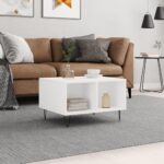 Sofabord 60x50x36,5 cm konstrueret træ hvid - Kategori: 4 Sofabord 60x50x36,5 cm konstrueret træ hvid