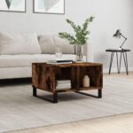 Sofabord 60x50x36,5 cm konstrueret træ røget egetræsfarve - Kategori: 4 Sofabord 60x50x36,5 cm konstrueret træ røget egetræsfarve