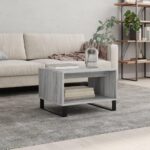 Sofabord 60x50x40 cm konstrueret træ grå sonoma-eg - Kategori: 4 Sofabord 60x50x40 cm konstrueret træ grå sonoma-eg