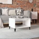 Sofabord 60x50x40 cm konstrueret træ hvid - Kategori: 4 Sofabord 60x50x40 cm konstrueret træ hvid