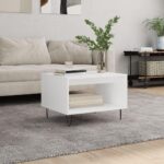 Sofabord 60x50x40 cm konstrueret træ hvid - Kategori: 4 Sofabord 60x50x40 cm konstrueret træ hvid
