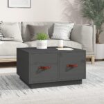Sofabord 60x53x35 cm massivt fyrretræ grå - Kategori: 4 Sofabord 60x53x35 cm massivt fyrretræ grå