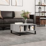 Sofabord 60x60x30 cm konstrueret træ grå sonoma-eg - Kategori: 4 Sofabord 60x60x30 cm konstrueret træ grå sonoma-eg