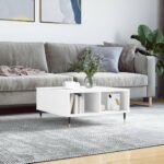 Sofabord 60x60x30 cm konstrueret træ hvid - Kategori: 4 Sofabord 60x60x30 cm konstrueret træ hvid
