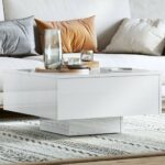 Sofabord 60x60x31,5 cm spånplade hvid højglans - Kategori: 4 Sofabord 60x60x31,5 cm spånplade hvid højglans