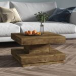 Sofabord 60x60x35 cm MDF mørkebrun - Kategori: 4 Sofabord 60x60x35 cm MDF mørkebrun