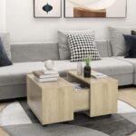 Sofabord 60x60x38 cm spånplade sonoma-eg - Kategori: 4 Sofabord 60x60x38 cm spånplade sonoma-eg