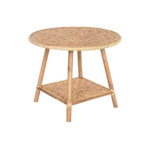 Sofabord 61 x 61 x 46 cm 61 x 61 x 49 cm Brun Rattan