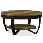 Sofabord 65×32 cm massivt genbrugstræ - Kategori: 4 Sofabord 65x32 cm massivt genbrugstræ