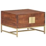 Sofabord 67x67x45 cm massivt akacietræ honningbrun - Kategori: 4 Sofabord 67x67x45 cm massivt akacietræ honningbrun