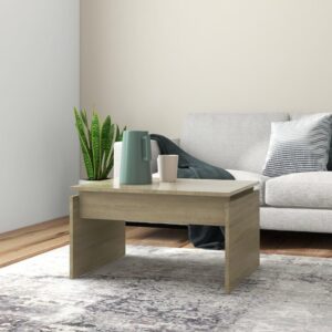 Sofabord 68x50x38 cm spånplade sonoma-eg