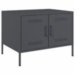 Sofabord 68x50x50,5 cm koldvalset stål antracitgrå - Kategori: 4 Sofabord 68x50x50,5 cm koldvalset stål antracitgrå