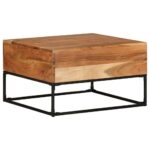 Sofabord 68x68x41 cm massivt akacietræ - Kategori: 4 Sofabord 68x68x41 cm massivt akacietræ