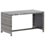 Sofabord 70x40x38 cm polyrattan antracitgrå - Kategori: 4 Sofabord 70x40x38 cm polyrattan antracitgrå