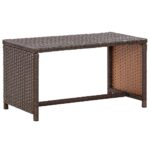 Sofabord 70x40x38 cm polyrattan brun - Kategori: 4 Sofabord 70x40x38 cm polyrattan brun