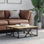 Sofabord 70x70x30 cm konstrueret træ sonoma-eg - Kategori: 4 Sofabord 70x70x30 cm konstrueret træ sonoma-eg