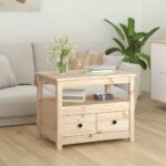 Sofabord 71x49x55 cm massivt fyrretræ - Kategori: 4 Sofabord 71x49x55 cm massivt fyrretræ