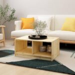Sofabord 75x50x33 cm massivt fyrretræ - Kategori: 4 Sofabord 75x50x33 cm massivt fyrretræ