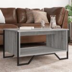 Sofabord 75x51x40 cm konstrueret træ grå sonoma-eg - Kategori: 4 Sofabord 75x51x40 cm konstrueret træ grå sonoma-eg