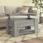Sofabord 79x49x41 cm konstrueret træ grå sonoma-eg - Kategori: 4 Sofabord 79x49x41 cm konstrueret træ grå sonoma-eg