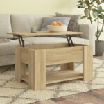 Sofabord 79x49x41 cm konstrueret træ sonoma-eg - Kategori: 4 Sofabord 79x49x41 cm konstrueret træ sonoma-eg
