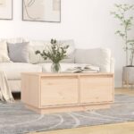 Sofabord 80x50x35 cm massivt fyrretræ - Kategori: 4 Sofabord 80x50x35 cm massivt fyrretræ