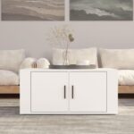 Sofabord 80x50x36 cm konstrueret træ hvid - Kategori: 4 Sofabord 80x50x36 cm konstrueret træ hvid